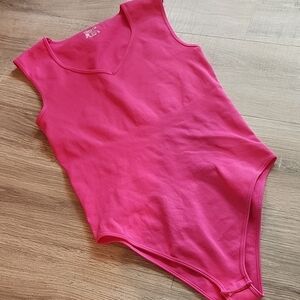 OQQ | Vibrant Pink sleeveless Bodysuit